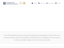 Tablet Screenshot of formue.no